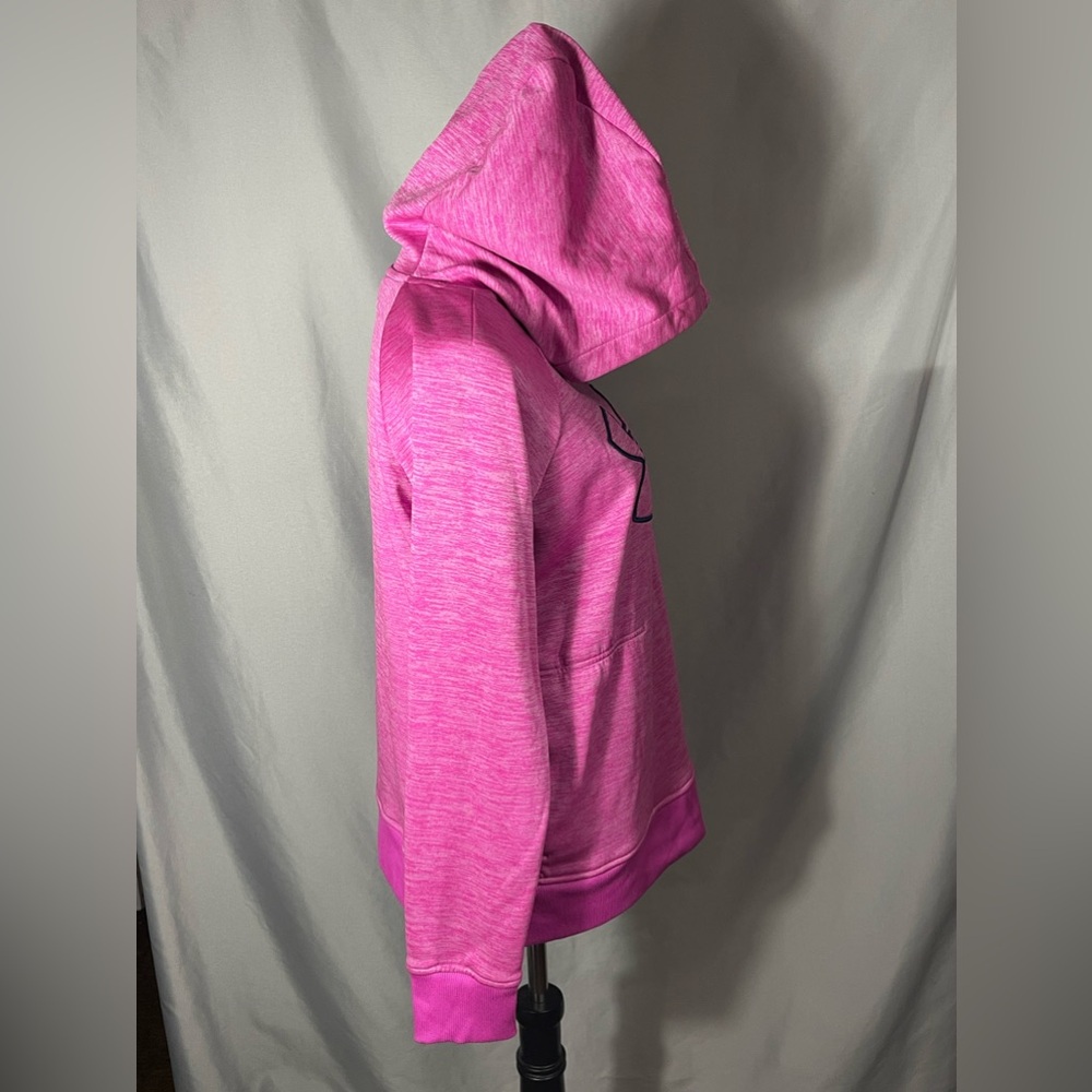 Under Armour Women's Long Sleeve Funnel Neck Cold gear Sweatshirt Hoodie Pink M - Picture 3 of 8